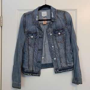 American Eagle studded denim jacket